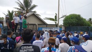 Diduga Tak Berizin Dan Langgar UU Sepadan Pantai,Badak Banten Perjuangan Demo Tambak Udang Frans Pasput Cihara