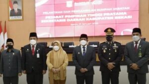 Kapolres Metro Bekasi Hadiri Pelantikan Sekda Dedi Supriyadi