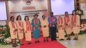 Pengukuhan Pengurus Dharma Wanita Persatuan Kab Sorong Selatan Masa Bhakti 2019-2024