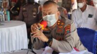 KAPOLRES SORONG SELATAN BERSAMA PARA PJU IKUTI VICON CAPAIAN VAKSINASI COVID19 JAJARAN POLDA PAPUA BARAT