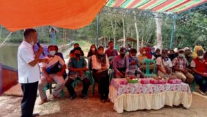 PERESMIAN OBJEK WISATA ALAM DANAU TAPUS SUMBEREJO, LURAH TALANG UBI UTARA : PEMERINTAH MENDUKUNG DIBUKANYA WISATA ALAM INI