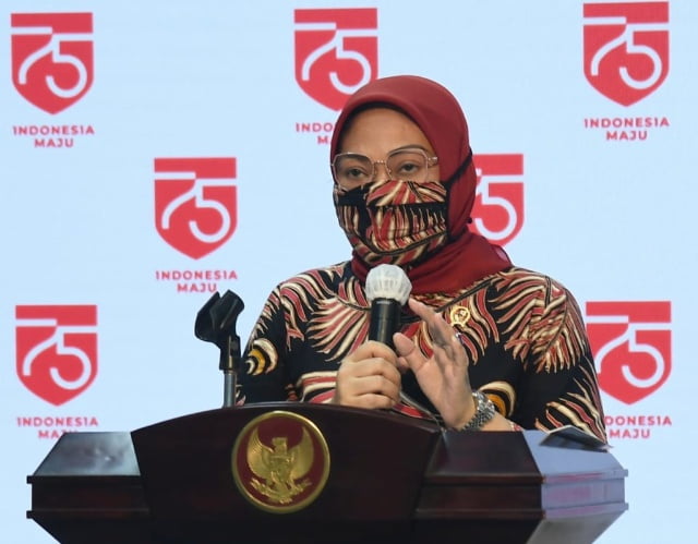 Photo : Menteri Ketenagakerjaan (Menaker) Ida Fauziyah
