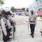 Polresta Tangerang Gelar Apel Persiapan Aksi 11 April Di Halaman Mapolresta Tangerang (20/04/2022)