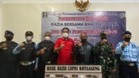 Sinergi dengan BNNK Tanggamus, dan Kodim 0424, Lapas Kotaagung Gelar Razia Gabungan Menyongsong HBP-58