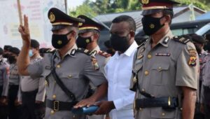 Kapolres Sorong Selatan Pimpin Upacara Pengukuhan dan Serah Terima Jabatan Personil Polres Sorong Selatan.