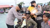 Polres Sorong Selatan Gelar Tradisi Pembaretan Bintara Afirmasi Otsus T A 2021