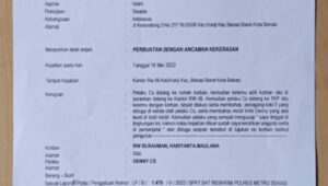 Diduga Intimidasi, Warga Laporkan Oknum Ormas ke Polres Metro Bekasi Kota
