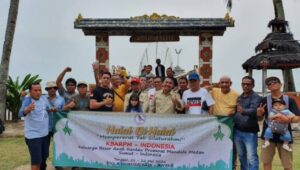 Pererat Silaturahmi Anak Rantau Perumnas Mandala Medan Gelar Halal Bihalal di Pantai Anyer Banten