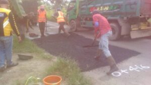 Jalan Penghubung Antar Desa Perahu dan Desa Ceplak Di Perbaiki