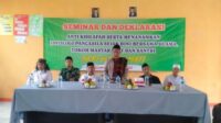 Cegah Faham Khilafatul Muslimin, Ulama dan Tokoh Masyarakat di Kota Serang Deklarasikan Anti Khilafah