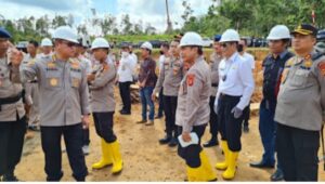 Peletakan Batu Pertama Pembangunan Rumah Negara T 38 di Batalyon D Sat Brimob Polda Sumsel Dihadiri Langsung Kapolda dan Bupati Pali