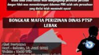 Ini Soal Rencana Aksi Demo Badak Banten perjuangan Didepan Kantor DPMPTSP Lebak