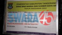 Halo Dinas Binamarga, Peningkatan Jalan Buniayu-Jengkol Di Kec Sukamulya Anggaran 2,8 Milyar Kini Mulai Miring Dan Retak
