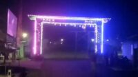 Wow ! Baru di Pasang,  Gapura “Seribu Lampu” Talang Pipa Pendopo Mendadak “Diserbu” Warga Sekedar Untuk “Selfie”