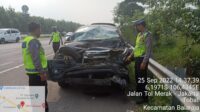 Kecelakaan di Tol Jakarta-Merak, Satlantas Polresta Tangerang Evakuasi Korban