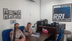 Bidkum Polda Banten Hadiri Talkshow di Radio RRI Banten