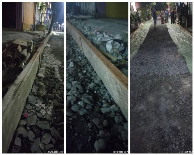 Dugaan sebagian menggunakan papan bagesting bekas (14/10/2022)