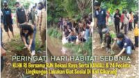 Peringati Hari Habitat Sedunia KLHK RI Bersama RJN Bekasi Raya Lakukan Giat Sosial