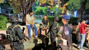 Batalyon C Pelopor Satbrimobda Banten Lakukan Patroli Gabungan
