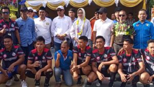Airin Hadiri Laga Final Turnamen Bola Voli Piala Ketua DPRD Cilegon Di Ciwandan