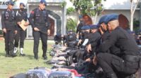 Dansat Brimob Polda Banten Pimpin Apel Kesiapan dan Pengecekan Personel Yang Akan Melaksanakan PAM G20 di Bali