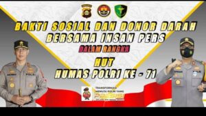 Besok,Polres Dan Insan Pers Pali Akan Adakan Bhakti Sosial Dan Donor Darah