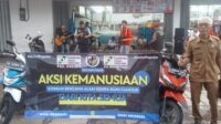 Aksi kemanusiaan korban bencana alam KNPI DPK gunung Kaler gelar penggalangan Dana cianjur