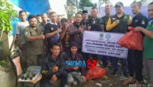 FPRB, Telaga Asih – Cikarang barat Dan Tim “Peduli Cianjur”, Kirim Obat, Sembako, dan Pakaian Baru
