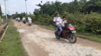 Bertahun – tahun, Jalan Rusak di Dusun Harapan Jaya Tangsi Lama Seruway Tak Diperbaiki