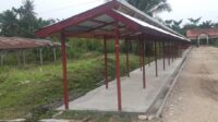 Belum Setahun, Lantai Bangunan BUMK di Kampung Pekan Seruway Sudah Banyak Retak Nya