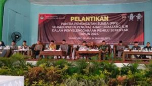Pelantikan PPS, Wabup PALI : Laksanakan Tugas dan amanah dengan baik, Jangan Menyimpang dari Aturan Yang Telah Ada