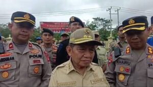 Polres dan Jajaran Bersama Pemkab PALI Gelar Apel Pasukan Penanggulangan Karhutla