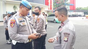 Siepropam Polres Metro Bekasi Kota Giat Penegakan, Penertiban dan Disiplin (Gaktibplin) di Polsek Medan Satria