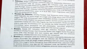 Tiga Peserta Seleksi PPS Di Panggarangan Menolak Hasil Tes Wawancara