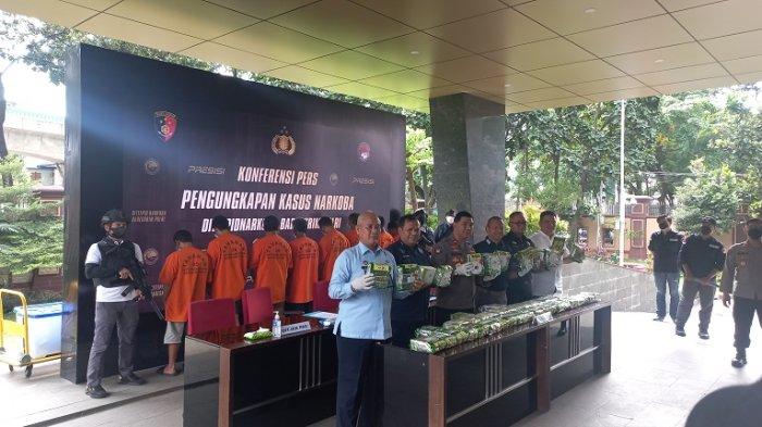 Konferensi pers pengungkapan jaringan narkoba di Mabes Polri, Jakarta Selatan, Selasa (10/1/2023) Dok : Warta Kota/Ramadhan L Q)