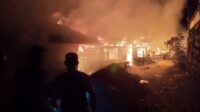 Empat Rumah Warga di Blang Kandis Aceh Tamiang Hangus Terbakar