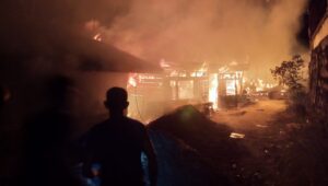 Empat Rumah Warga di Blang Kandis Aceh Tamiang Hangus Terbakar