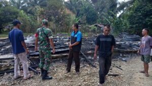 Rumah Hermanto Warga Desa di Tanggulun Hangus Terbakar Saat di Tinggal Mengantar Anak Kesekolah