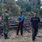 Poto : Rumah Hermanto warga Sumber Makmur Kecamatan Tenggulun Aceh Tamiang Hangus Terbakar saat ditinggal pergi mengantar anaknya Kesekolah.