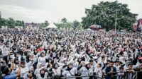 Ribuan Warga Masyarakat Ciamis Ikuti Senam RK di Alun alun Ciamis.