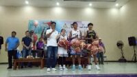 Turnamen Bola Basket Antar Pelajar Se-kabupaten Ciamis di Buka Bupati Herdiat Sunarya.