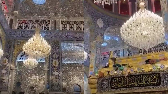 Sayyidah Zainab- Masjid Sayyidah Zainab di Damaskus menjadi satu-satunya masjid yang masih berdiri kokoh saat terjadinya gempa dahsyat di Turki dan Suriah, Senin (6/2/2023). Dok : Tribunnews.com.