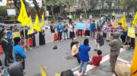 Jajaran Polres Kuningan, Amankan UNRAS di Pemda