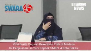 Viral Berita Dugaan Kekerasan Fisik di Medsos, Ini Penjelasan Lia Yuni Kepsek SMKN  4 Kota Bekasi