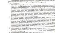 BPD Warunggunung Layangkan Surat Usulan Pemberhentian Kades Ke Bupati