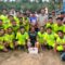 Mewakili Pj. Bupati Aceh Tamiang, Muhammad Farij berfoto bersama Klub Sepak Bola Kampung Batang Ara.