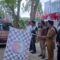 Proses pelepasan kirab pemilu tahun 2024 oleh Pj. Bupati Aceh Tamiang, Dr. Drs. Meurah Budiman, SH, MH. Dok : Prokopim 2023/SWARA45COM/Afrizal]