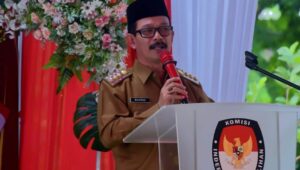 Pj. Bupati Meurah Berharap Kirab Pemilu Menjadi Media Pengenalan Partai Politik Peserta Pemilu Sekaligus Menggemakan Pemilu Damai