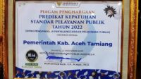 Pada Anugerah Kepatuhan Pelayanan Publik Aceh Tamiang Raih Predikat