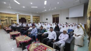 Dikegiatan Bimbingan Manasik Haji Pj Bupati Meurah Sebut Ikuti Aturan Pemerintah Lakukan Vaksinasi yang Diwajibkan Untuk Ikhtiar Bersama